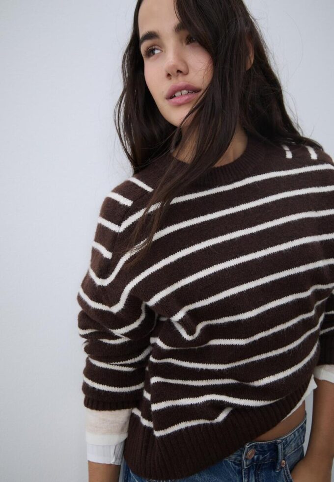 Camisola básica de malha macia Camisola básica de malha macia