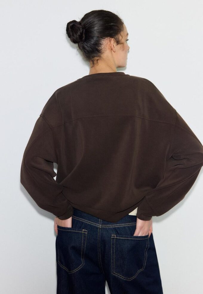 Camisola básica de toque suave Camisola básica de toque suave