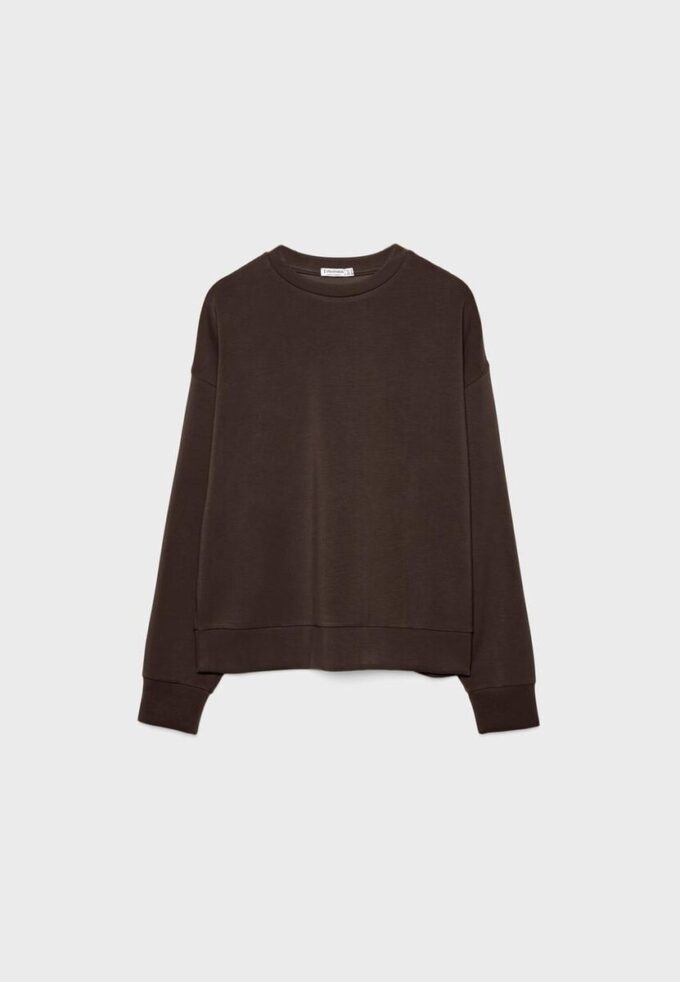Camisola básica de toque suave Camisola básica de toque suave