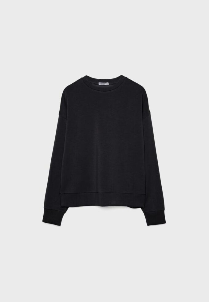Camisola básica de toque suave Camisola básica de toque suave