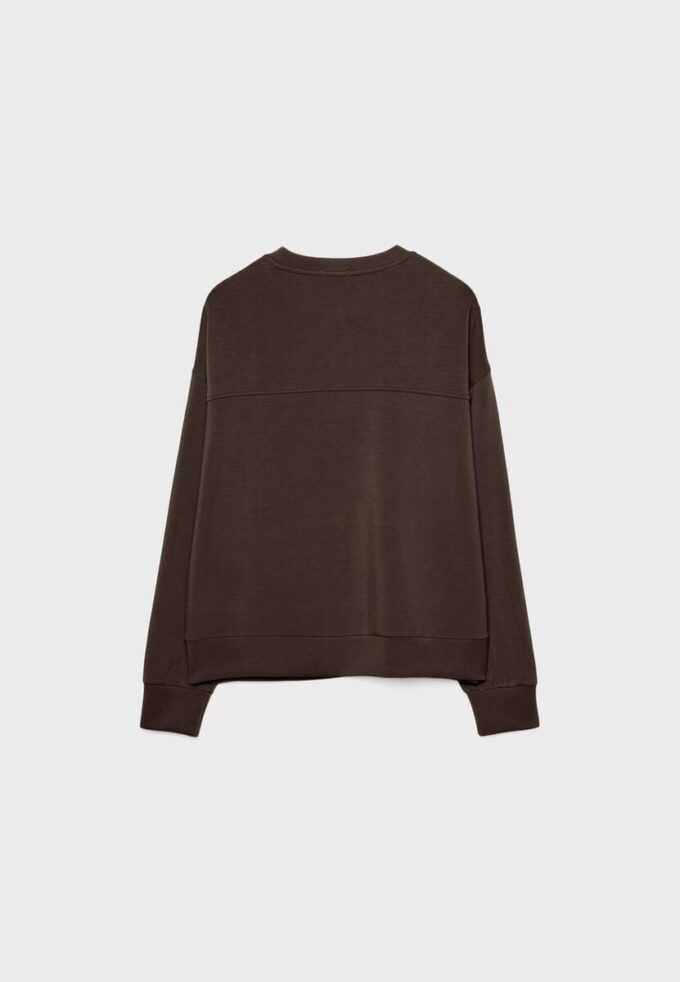 Camisola básica de toque suave Camisola básica de toque suave