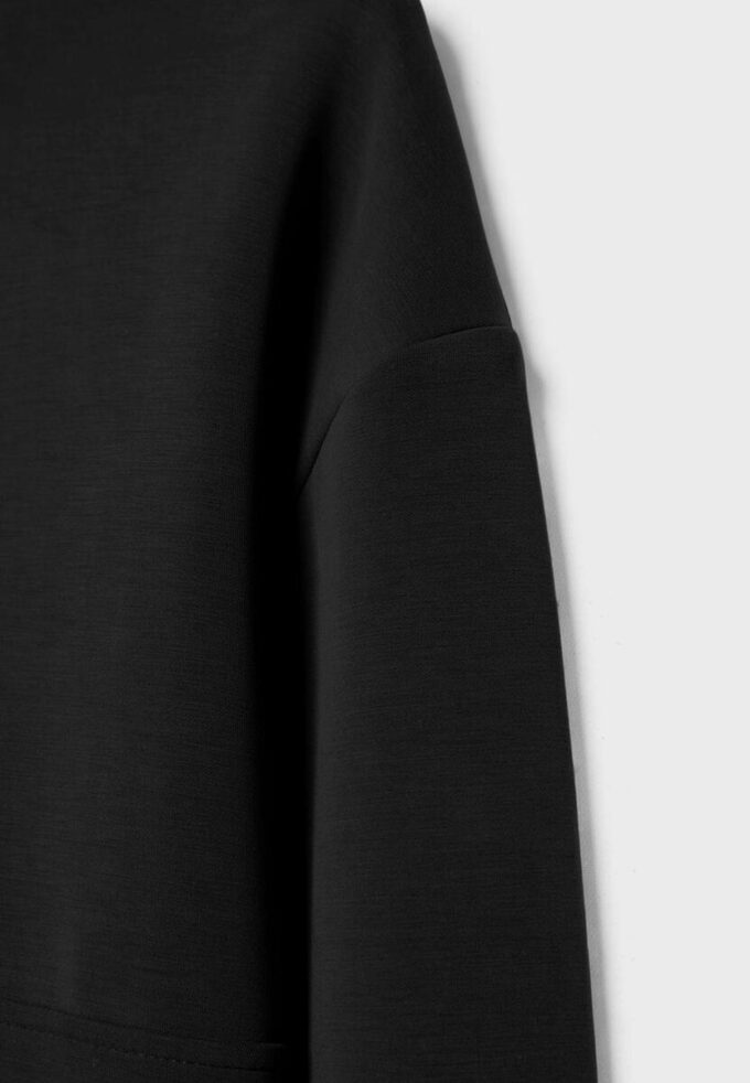 Camisola com fecho de correr e toque suave Camisola com fecho de correr e toque suave