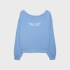 Camisola com gola barco e asas com strass Camisola com gola barco e asas com strass
