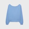 Camisola com gola barco e asas com strass Camisola com gola barco e asas com strass
