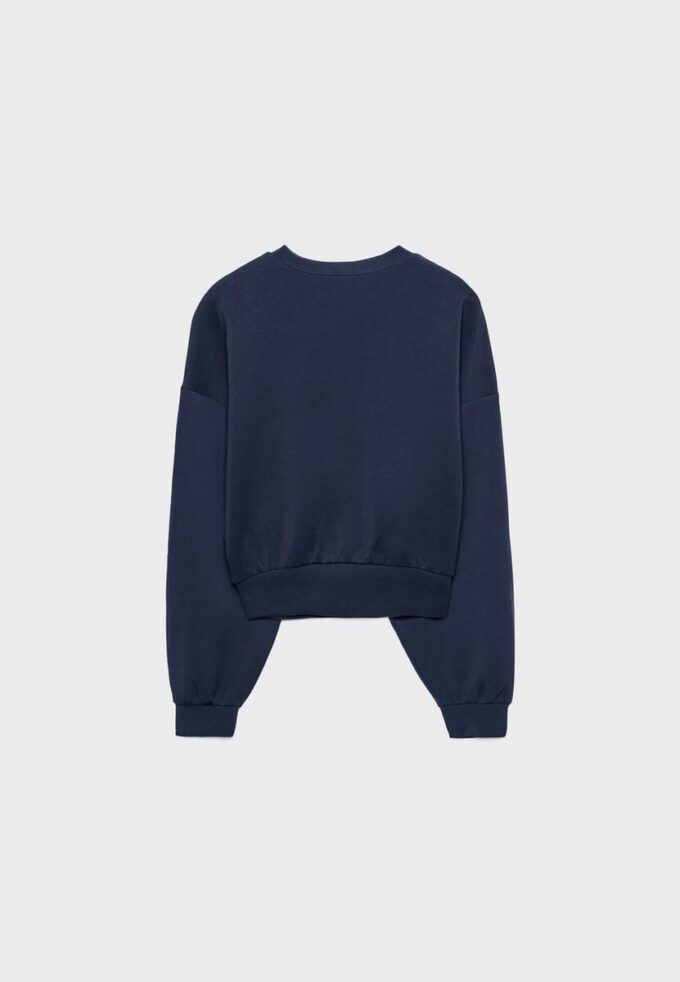Camisola com mangas em forma de asa de morcego e Toque suave Camisola com mangas em forma de asa de morcego e Toque suave