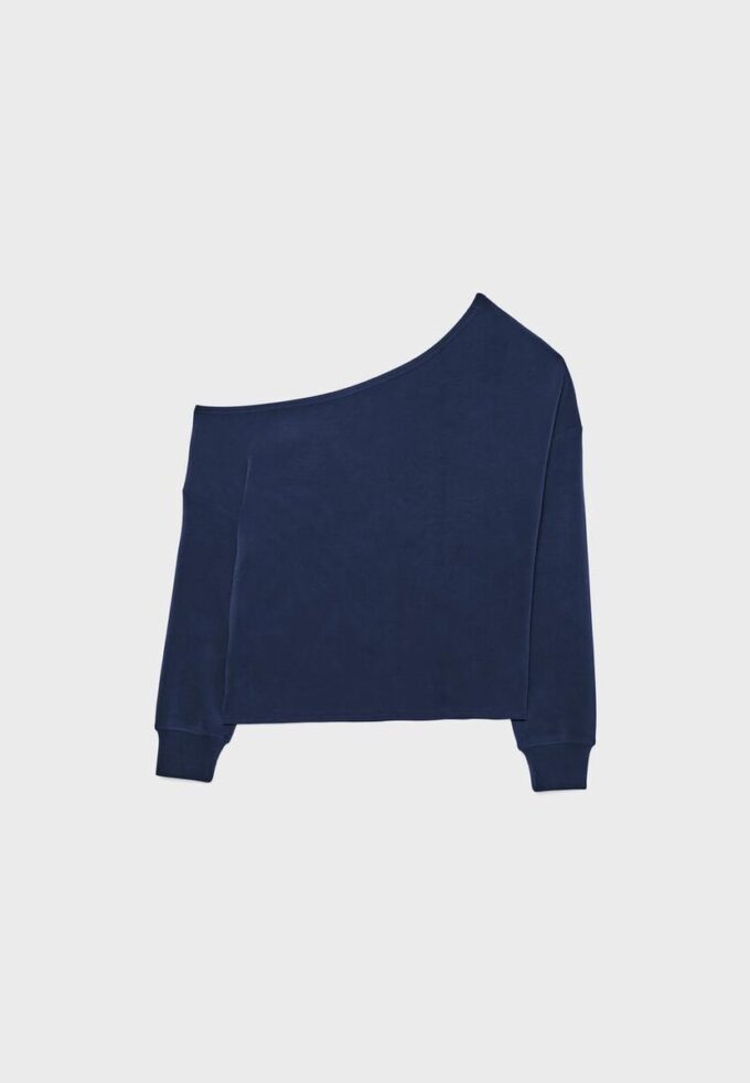 Camisola com ombros descobertos e toque suave Camisola com ombros descobertos e toque suave