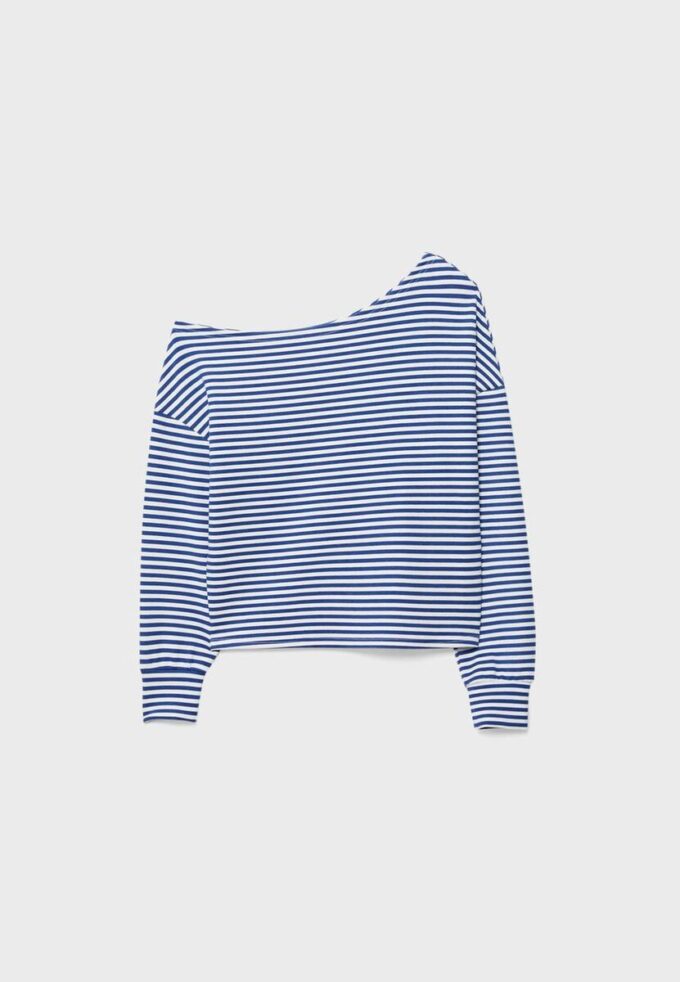 Camisola com ombros descobertos e toque suave Camisola com ombros descobertos e toque suave