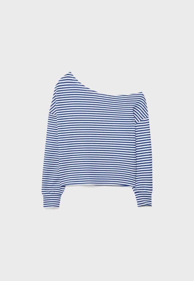 Camisola com ombros descobertos e toque suave Camisola com ombros descobertos e toque suave