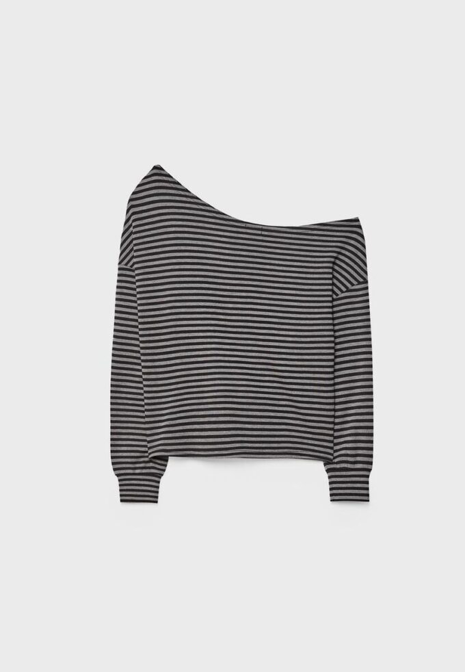 Camisola com ombros descobertos e toque suave Camisola com ombros descobertos e toque suave