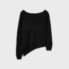 Camisola de malha assimétrica