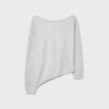 Camisola de malha assimétrica