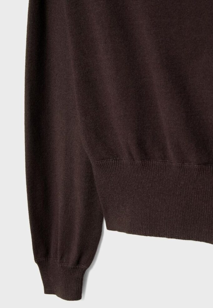 Camisola de malha assimétrica Camisola de malha assimétrica