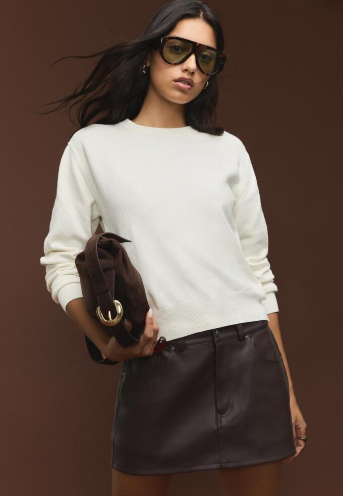 Camisola de malha básica de Toque suave