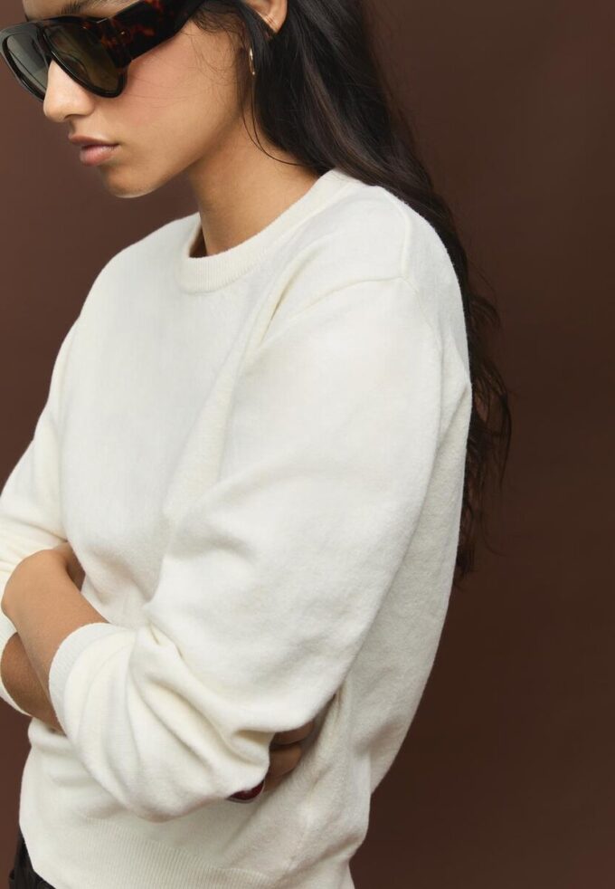 Camisola de malha básica de Toque suave