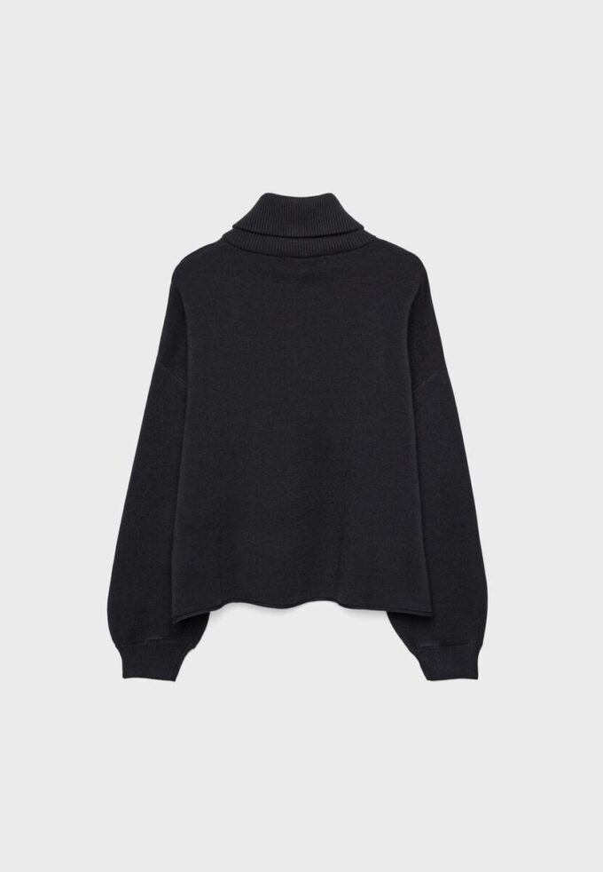 Camisola de malha com fecho