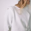 Camisola de malha com ombros acolchoados Camisola de malha com ombros acolchoados
