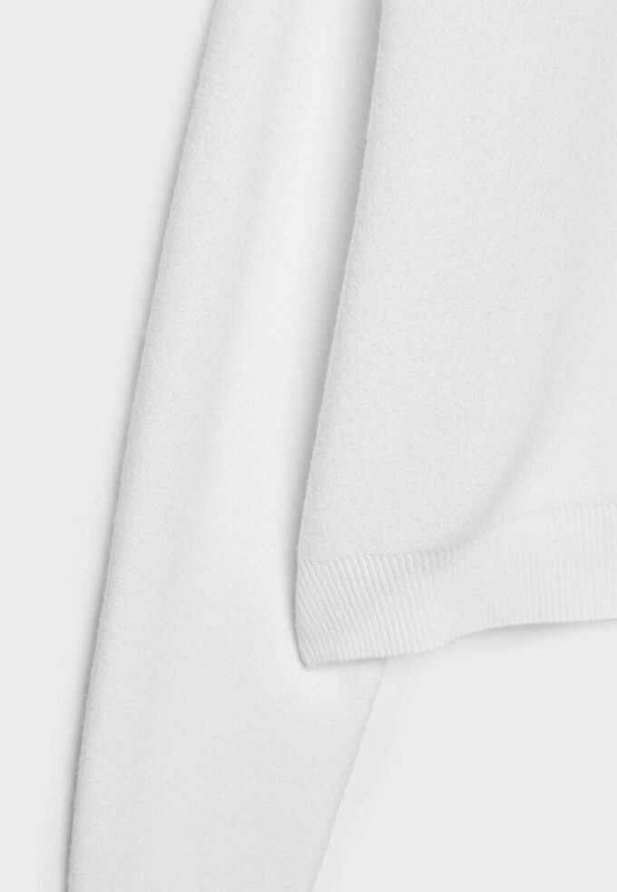Camisola de malha com ombros acolchoados Camisola de malha com ombros acolchoados