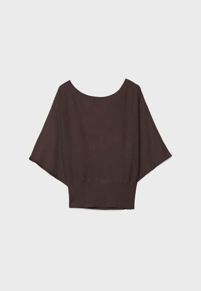 Camisola de malha de manga larga Camisola de malha de manga larga