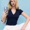 Camisola Polo Básica Seamless Camisola Polo Básica Seamless