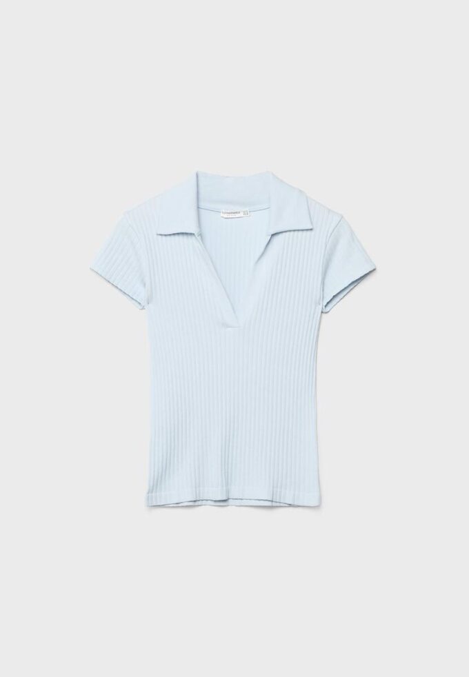 Camisola Polo Básica Seamless Camisola Polo Básica Seamless
