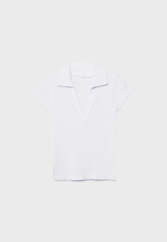 Camisola Polo Básica Seamless Camisola Polo Básica Seamless