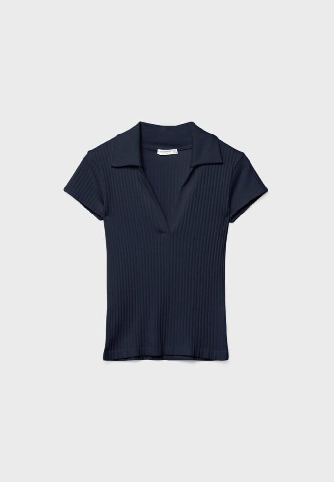 Camisola Polo Básica Seamless Camisola Polo Básica Seamless