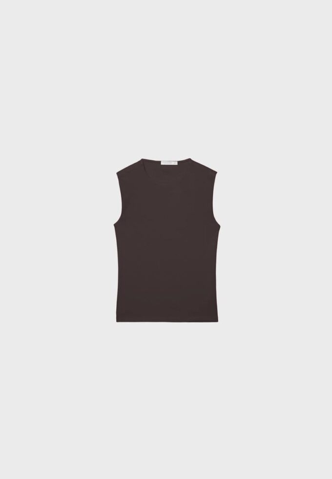 Camisola sem mangas básica
