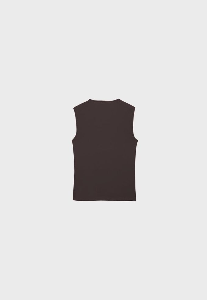 Camisola sem mangas básica