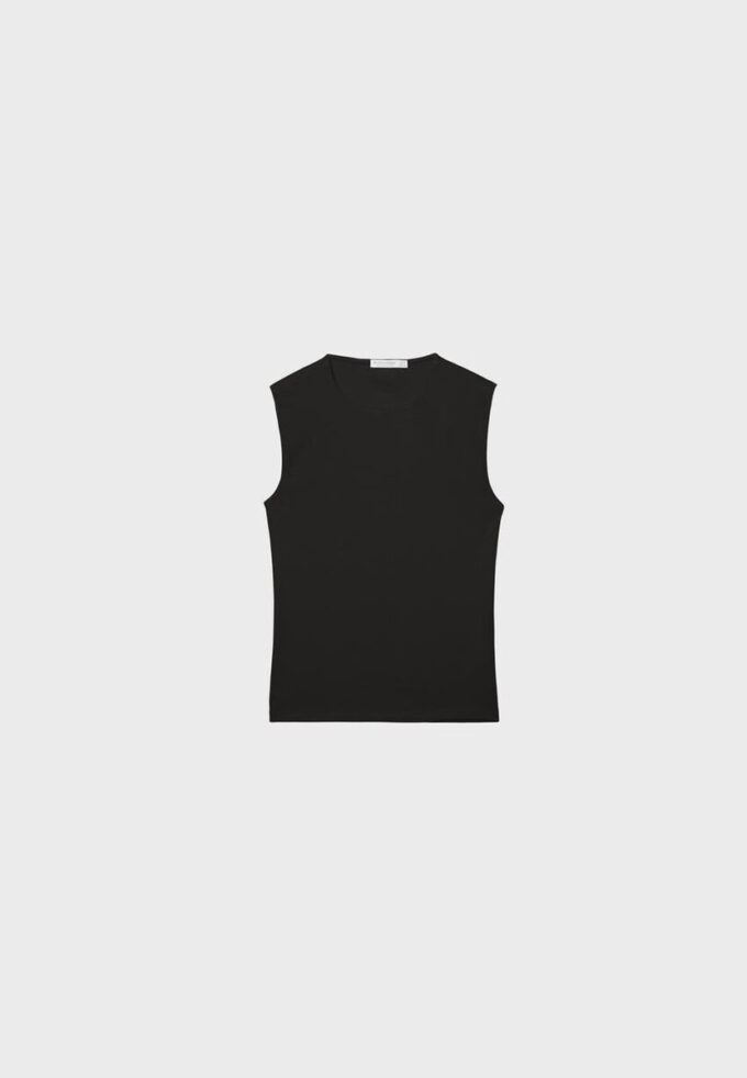 Camisola sem mangas básica