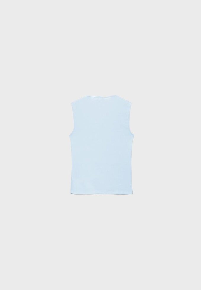 Camisola sem mangas básica