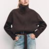 Casaco bomber oversize de toque suave Casaco bomber oversize de toque suave