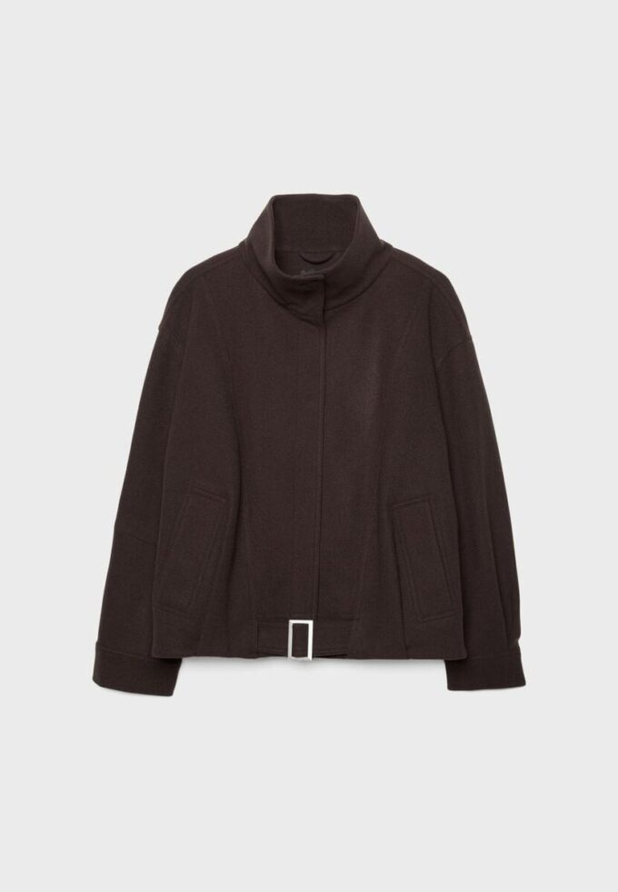 Casaco bomber oversize de toque suave Casaco bomber oversize de toque suave