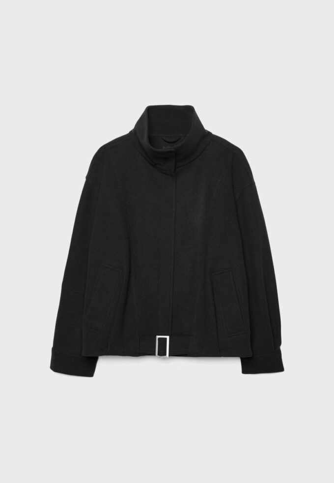 Casaco bomber oversize de toque suave Casaco bomber oversize de toque suave