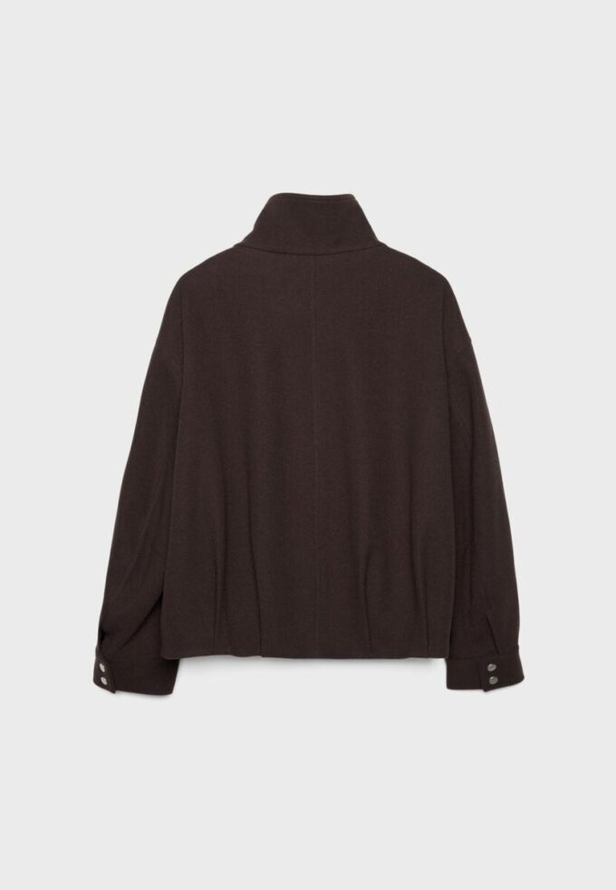Casaco bomber oversize de toque suave Casaco bomber oversize de toque suave