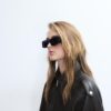 Casaco de couro oversize