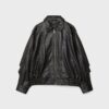 Casaco de couro oversize