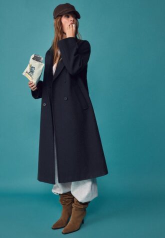 Casaco longo Oversize de toque suave