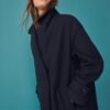 Casaco longo Oversize de toque suave Casaco longo Oversize de toque suave