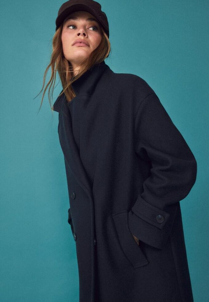Casaco longo Oversize de toque suave Casaco longo Oversize de toque suave