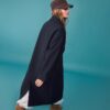 Casaco longo Oversize de toque suave Casaco longo Oversize de toque suave