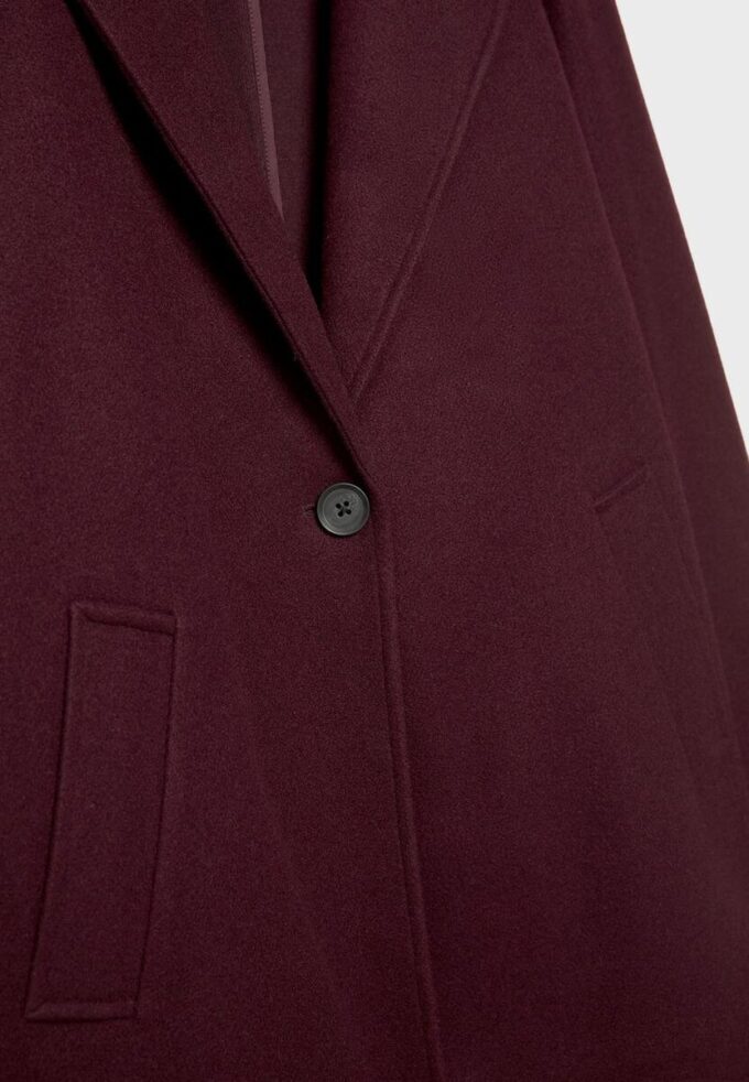 Casaco Midi com Botões e Toque Suave Casaco Midi com Botões e Toque Suave