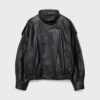 Casaco Oversize com Aba 100% Pele