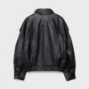 Casaco Oversize com Aba 100% Pele