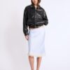 Casaco Oversize com Efeito de Pele