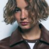 Casaco Oversize com Efeito de Pele Casaco Oversize com Efeito de Pele