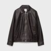 Casaco Oversize com efeito de pele lavada Casaco Oversize com efeito de pele lavada
