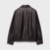 Casaco Oversize com efeito de pele lavada Casaco Oversize com efeito de pele lavada