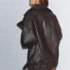 Casaco Oversize de Imitação de Pele com Lapelas Casaco Oversize de Imitação de Pele com Lapelas