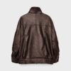 Casaco Oversize de Imitação de Pele com Lapelas Casaco Oversize de Imitação de Pele com Lapelas