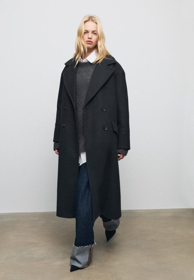 Casaco Oversize Toque suave Casaco Oversize Toque suave